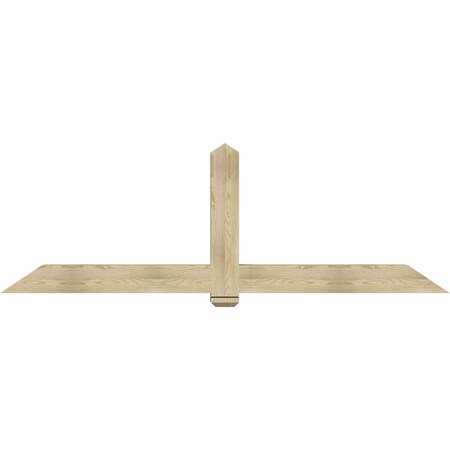 Ekena Millwork Eugene Rough Sawn Timber Gable Bracket, Douglas Fir, 96"W x 32"H x 6"D x 6"F, 8/12 Pitch GBW096X32X0606EUG00RDF